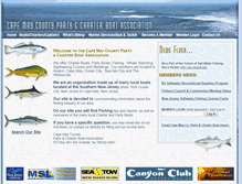 Tablet Screenshot of fishingnj.com